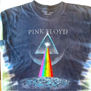 Pink Floyd “World Tour 72” Dark Side Of The‎ Moon Tie Die Men’s T-Shirt Size: S